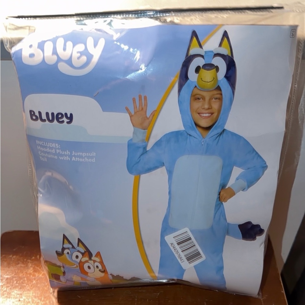 Bluey Hooded Plush Jumpsuit Costume